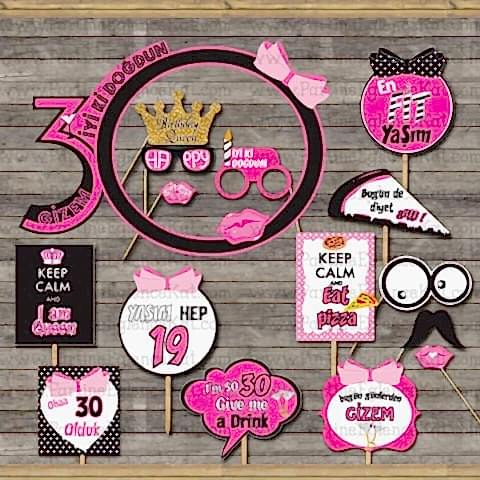 Pembe Fiyonk Konsept Doğum Günü Kampanyalı Paket