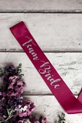 Team Bride Kuşak, Glitter Baskılı Bekarlığa Veda Kuşağı