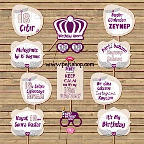 Melek Konsept Kişiye Özel Konuşma Balonları Seti