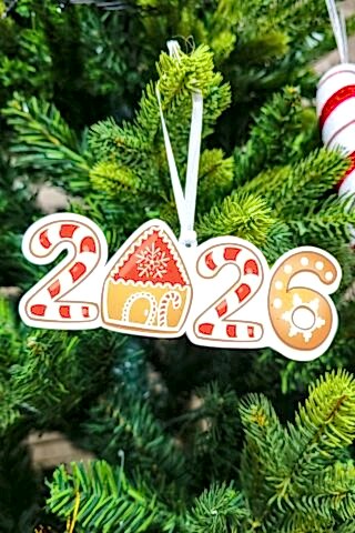 Candy Cane 2026 Ginger House Kurabiye Ev Tema Yılbaşı Ağaç Süsü