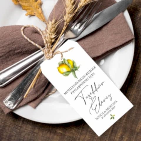 Limon Bahçesi Konsept Peçetelik