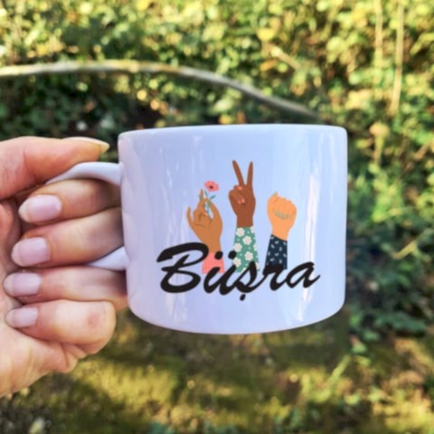 Girl Power Şirket Logolu 8 Mart Kadınlar Günü Hediyesi Fincan