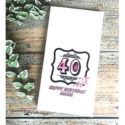 Çiçek Temalı Doğum Günü Baskılı Peçete