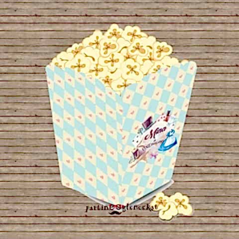 Alice In Wonderland Konsept Popcorn Kutusu