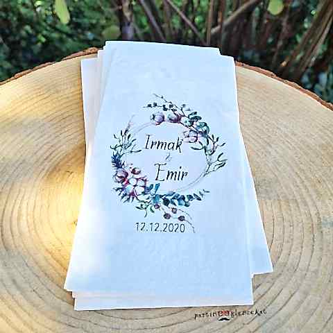 Pamuk Çiçeği - Okaliptus Konsept Peçete