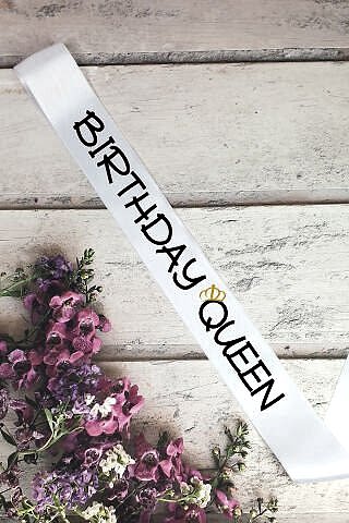 Birthday Queen Doğum Günü Partisi Kuşağı