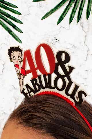 40&Fabulous Tacı, 40 Yaş Doğumgünü Tacı, Betty Boop