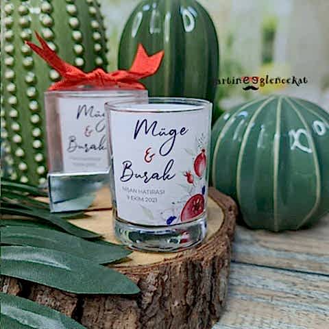 Nar Bereketi Konsept Mum Hediyelik