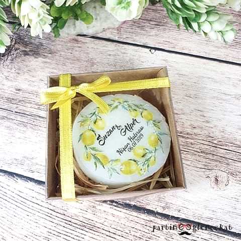 Limon Konsept Baskılı Sabun Nikah Şekeri Hediyelik