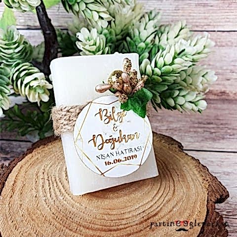 Mermer Gold Konsept Sabun Nikah Şekeri Hediyelik