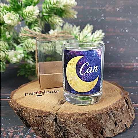 Moon and Back Konsept Doğum Hediyesi Bardak Mum