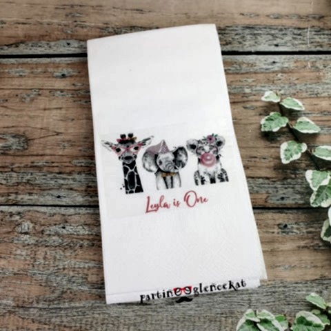 Vintage Party Animal Konsept Peçete